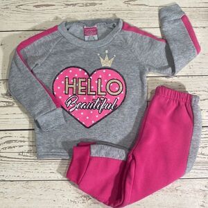 Diva Hello Beautiful Sweatshirt and matching Sweatpants. Size 2T.